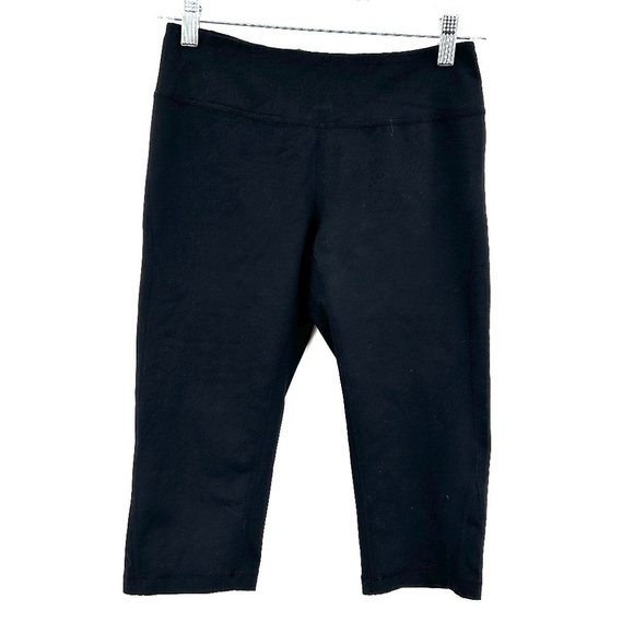 ZELLA Black Cropped Workout Athletic Leggings Pants Size Small - Picture 1 of 4